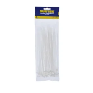 Cinchos plásticos 150 x 3.6 mm, tensión 18 Kg de 50 piezas, color natural
