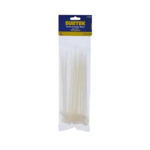 Cinchos plásticos 160 x 4.8 mm, tensión 27 Kg de 50 piezas, color natural