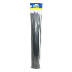 Cinchos plásticos 400 x 7.6 mm, tensión 55 Kg de 50 piezas, color negro