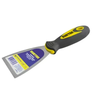 Espátula flexible de acero dealto carbón con mango bimaterial 3"