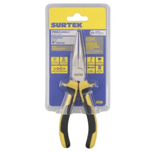 Pinza con mango bimaterial de 1000 V de puntas largas, 6"