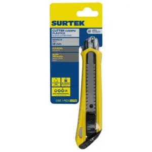 Cutter con cuerpo de plásticode 18 mm, cambio automático de navaja