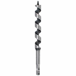 Broca para madera de acero alcarbono tipo gusano 1/4" zanco 2 en 1