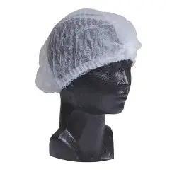 Cofias plisada Blanca