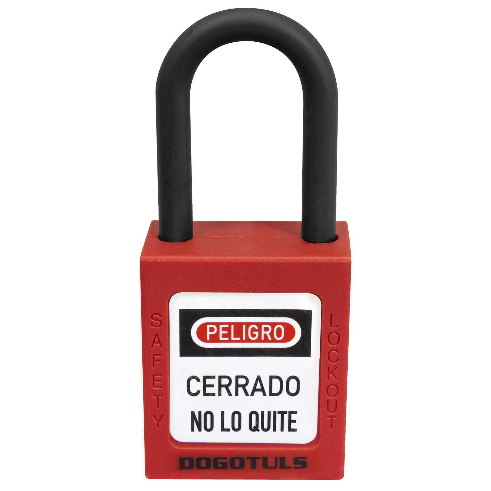 CANDADO BLOQUEO ROJO NY GANCHO NYLON