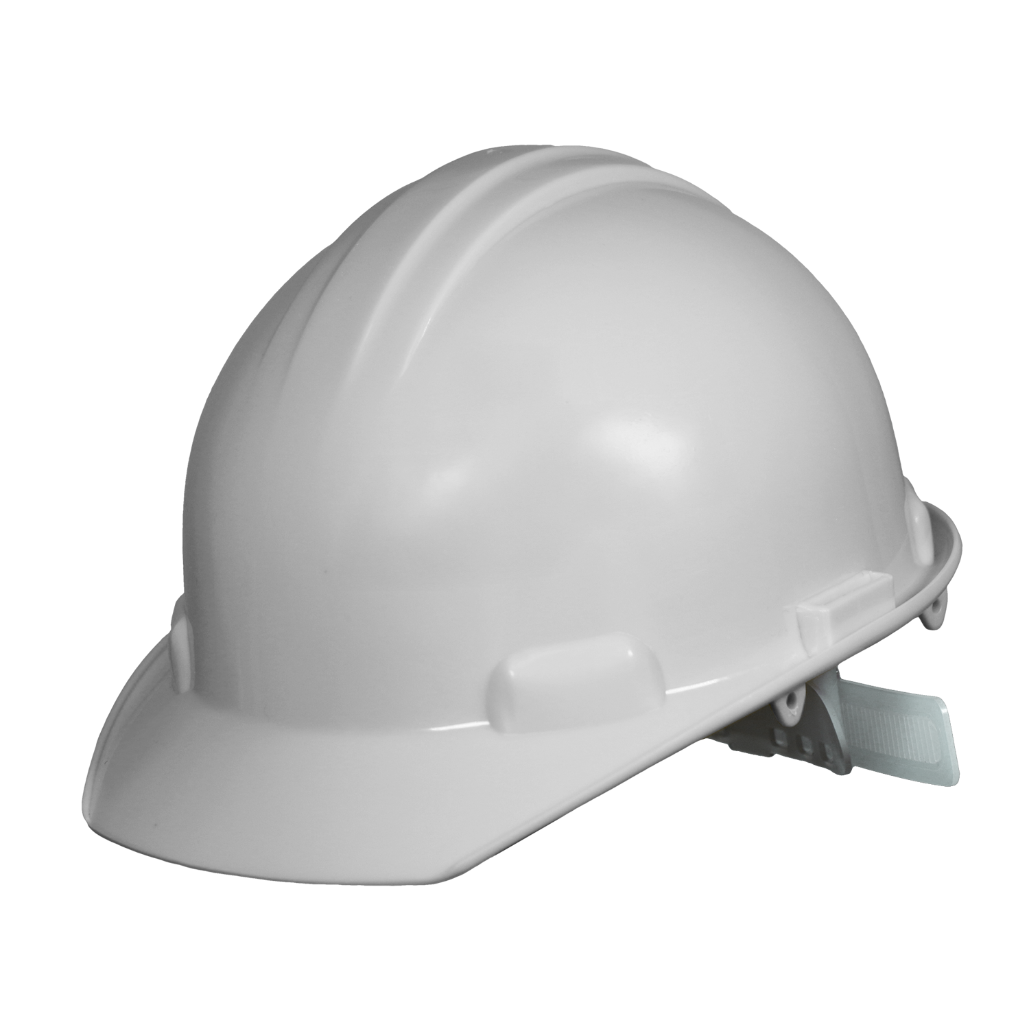 Casco dieléctrico con suspensión textil de 4 puntos.
