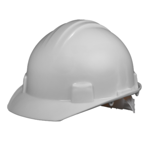 Casco dieléctrico suspensión plástica de 6 puntos.